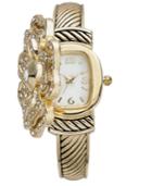 Charter Club Women's Gold-tone Peek Flower Bracelet Watch 35mm, Created For Macy's