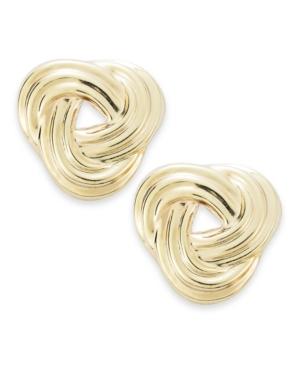 10k Gold Earrings, Knot Stud Earrings