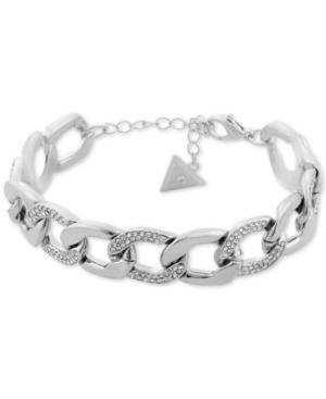 Guess Crystal Pave Chunky Link Bracelet