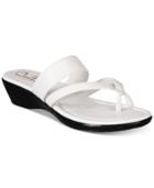 Callisto Barnaget Slide Thong Wedge Sandals, Created For Macy's Women's Shoes