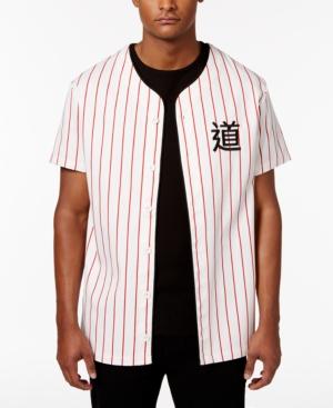 Jaywalker Men's Stripe Embroidered Baseball Shirt, Only At Macy's