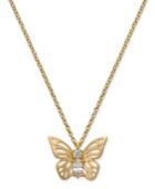 Kate Spade New York Gold-tone Crystal Butterfly Pendant Necklace, 15 + 3 Extender