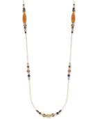Inc International Concepts Gold-tone Multicolor Bead Long Illusion Necklace, Only At Macy's
