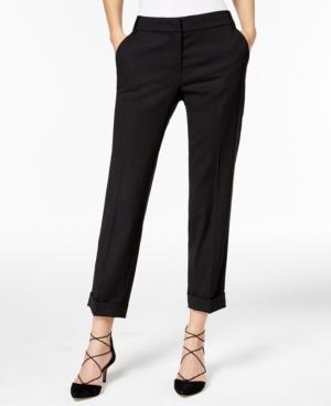 Weekend Max Mara Visone Wool-blend Cropped Pants
