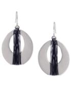 Kenneth Cole New York Earrings, Two-tone Oval Drop Earrings