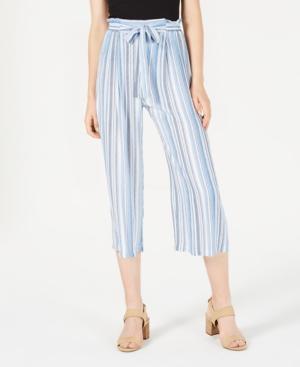 Bcx Juniors' Printed Paperbag-waist Pants