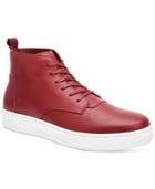 Calvin Klein Men's Natel Fashion Athletic Tumbled Leather High-top Sneakers Men's Shoes