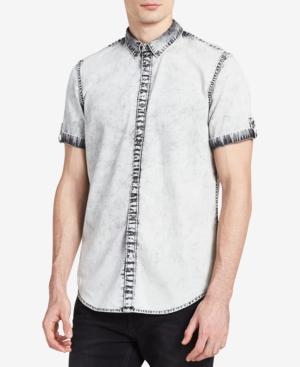 Calvin Klein Jeans Men's Marble Gray Denim Shirt
