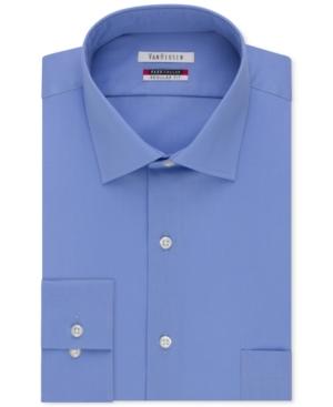 Van Heusen Men's Classic-fit Wrinkle Free Flex Collar Solid Dress Shirt