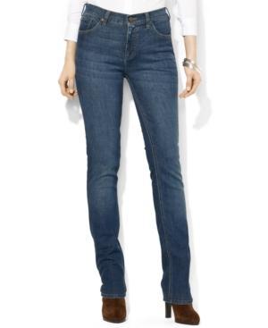 Lauren Jeans Co. Petite Super-stretch Straight-leg Jeans