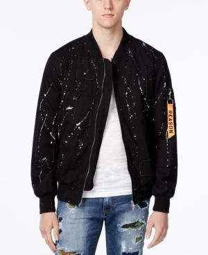 Reason Men's Splatter Bomber Jacket
