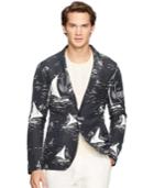 Polo Ralph Lauren Sailboat-print Linen Sport Coat