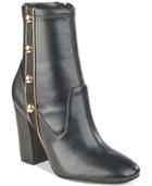 Marc Fisher Abela Button-up Block Heel Booties Women's Shoes