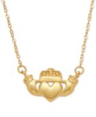 Claddagh 17 Pendant Necklace In 10k Gold