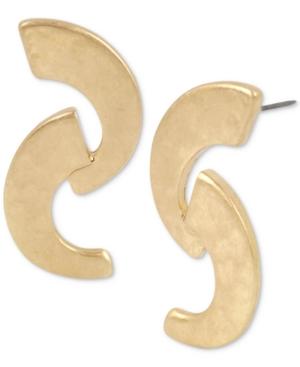 Robert Lee Morris Soho Gold-tone Double-curve Drop Earrings