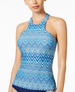 Island Escape St. Martin High-neck Tankini Top Women's Swimsuit