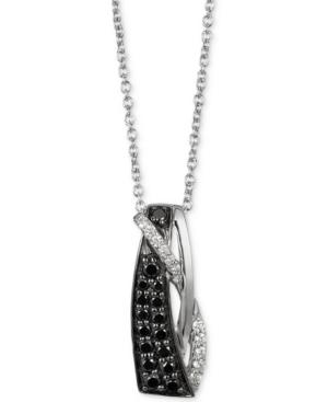 Le Vian Exotics Diamond Abstract 18 Pendant Necklace (1/3 Ct. T.w.) In 14k White Gold