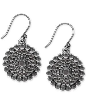 Lucky Brand Silver-tone Tribal Drop Earrings