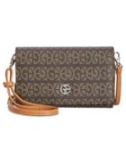 Giani Bernini Plaid Block Signature Crossbody Wallet, Created For Macy's