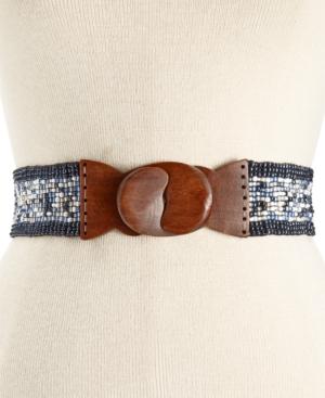 Inc International Concepts Multi Beaded Stretch Belt, Only At Macy's