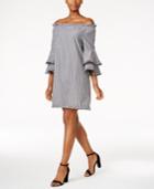 Eci Tiered-sleeve Off-the-shoulder Dress