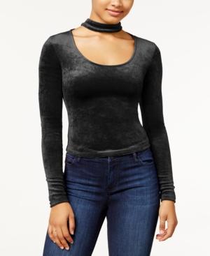 Material Girl Juniors' Velvet Choker Top, Created For Macy's