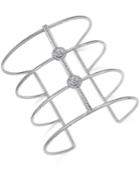 Inc International Concepts Gold-tone Openwork Crystal Cuff Bracelet, Only At Macy's