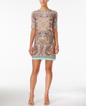 Sandra Darren Paisley-print Shift Dress