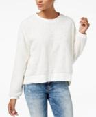 American Rag Juniors' Embellished Faux-fur Sweatshirt, Created For Macy's