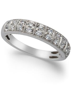 Two-row Diamond Band (1/2 Ct. T.w.) In 14k White Gold