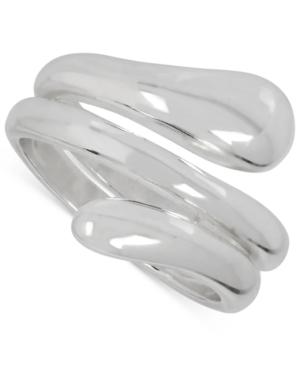 Touch Of Silver Coil Ring In Silver-plated Metal