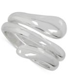 Touch Of Silver Coil Ring In Silver-plated Metal