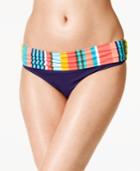 Anne Cole Tropication Striped Fold-over Bikini Bottoms Women's Swimsuit
