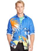 Polo Ralph Lauren Tropical-print Linen Shirt