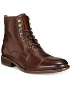 Kenneth Cole Smash Bash Cap-toe Lace-up Boots Men's Shoes