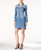 Inc International Concepts Denim Shirtdress, Created For Macy's