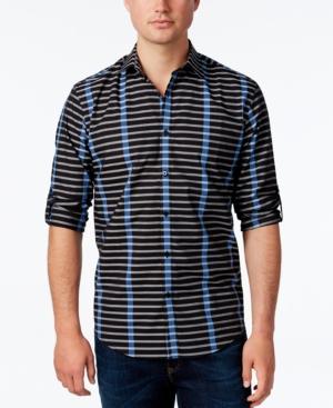Alfani Men's Stripe Long-sleeve Shirt, Classic Fit