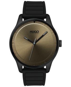 Hugo Men's #move Black Rubber Strap Watch 42mm
