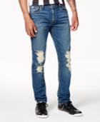 Guess Men's Light Blue Ripped Jeans