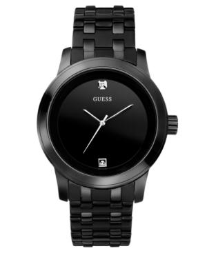 Guess Watch, Men's Black Ion Plated Stainless Steel Bracelet 38mm U12604g1