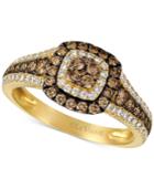 Le Vian Chocolatier Diamond Halo Cluster Ring (9/10 Ct. T.w.) In 14k Gold
