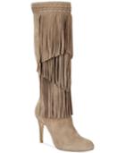 Inc International Concepts Tomi Fringe Tall Dress Boots Women's Shoes