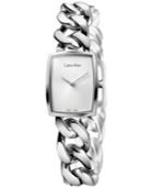 Calvin Klein Women's Swiss Amaze Stainless Steel Link Bracelet Watch 27x22mm K5d2m126