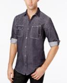 Inc International Concepts Men's Chambray Jacquard Shirt, Only At Macy's