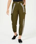Waisted Side-striped Cargo Pants