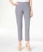 Charter Club Iconic Print Side Zip Slim Ankle Pant, Only At Macy's