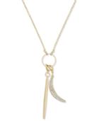 Inc International Concepts Gold-tone Long Charm Pendant Necklace, Only At Macy's