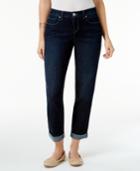 Style & Co Curvy-fit Cuffed Boyfriend Jeans, Only At Macy's