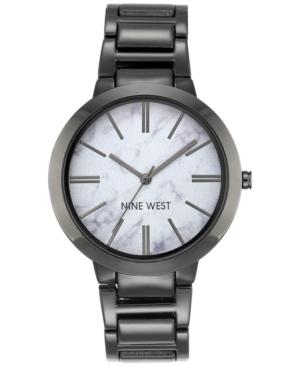 Nine West Women's Dark Gray Bracelet Watch 36mm