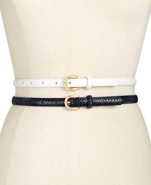 Inc International Concepts 2-for-1 Skinny Belts, Created For Macy's